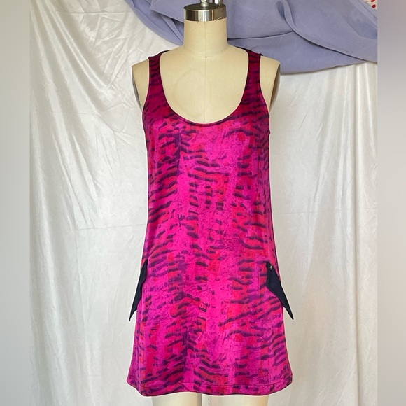 Armani Exchange Sleeveless Tunic Top Cover up Flip Pockets Detail - Size S pink - Picture 3 of 10